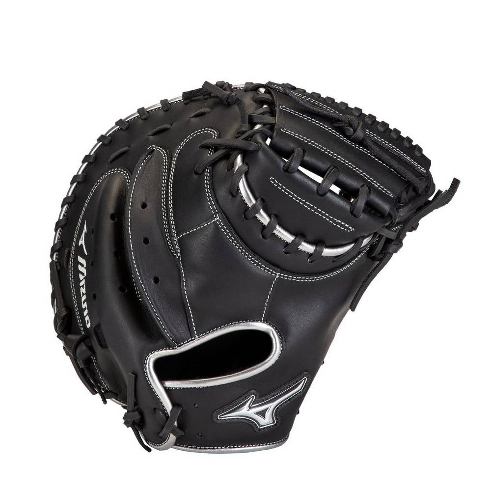 Catchers Mitt Mizuno MVP Prime SE 34" Hombre Negras/Plateadas Ofertas SBUX-01853